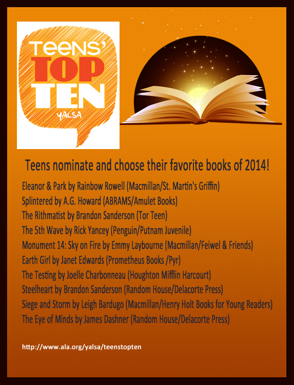 YALSA picks for 2014